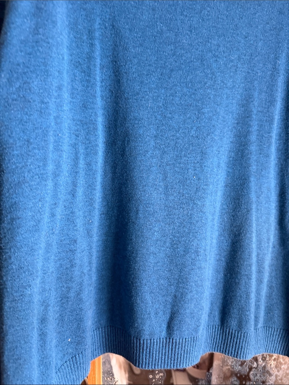 Talbots Teal Knit Sweater with Green & White Dog Motif - Picture 4 of 6